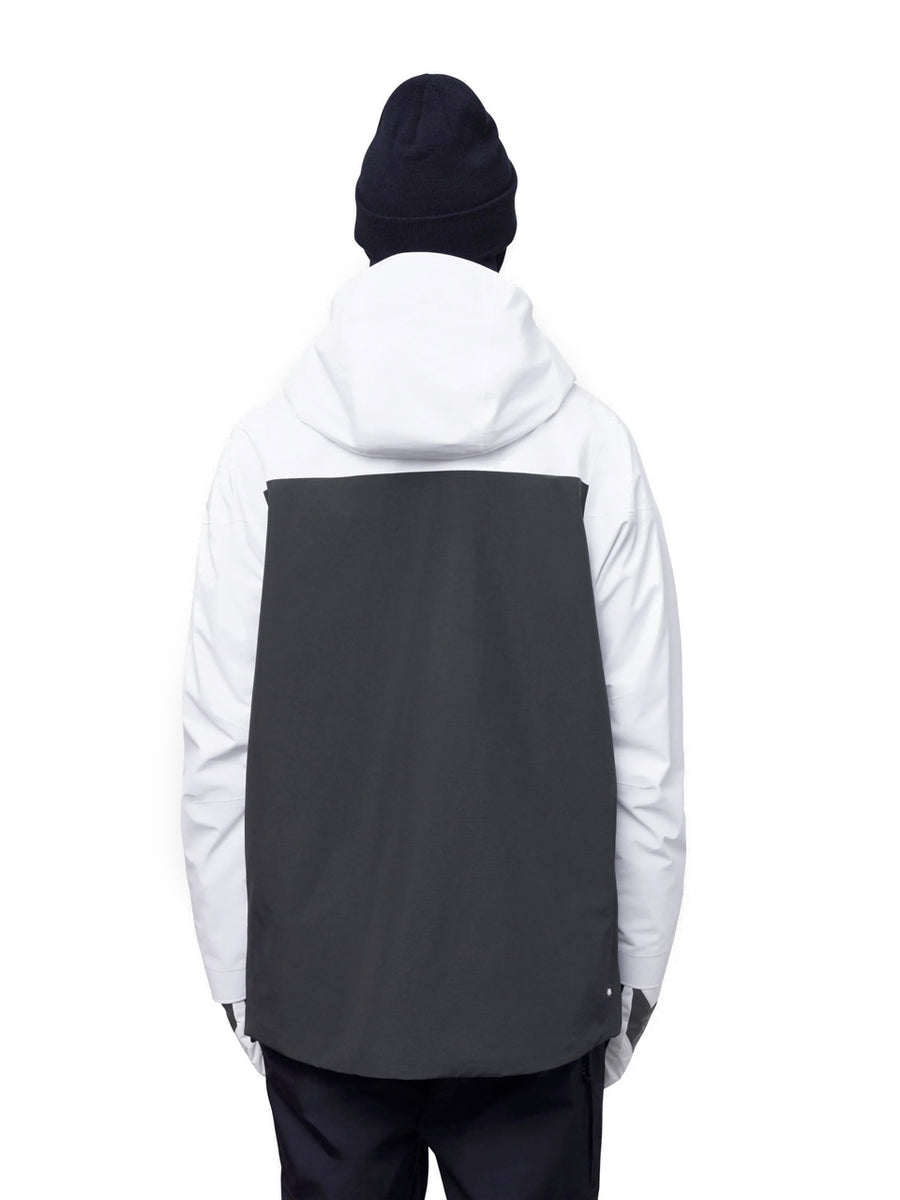 686 GORE-TEX GT SHELL SNOWBOARD JACKET - WHITE STEEL BLUE BLACK - 2024 ...