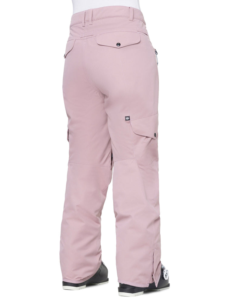 686 WOMENS AURA INSULATED CARGO SNOWBOARD PANT - DUSTY MAUVE - 2024 SNOWBOARD PANTS