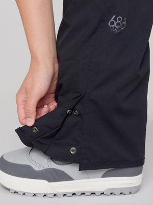 686 WOMENS AURA INSULATED CARGO SNOWBOARD PANT BLACK 2024