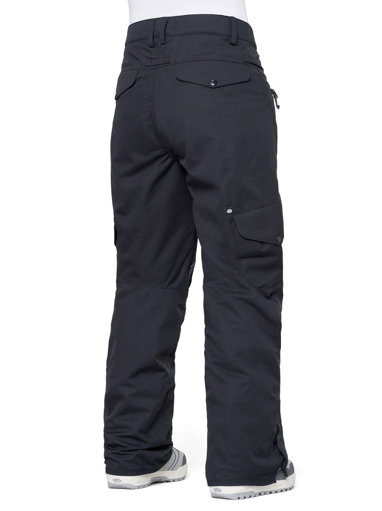 686 WOMENS AURA INSULATED CARGO SNOWBOARD PANT - BLACK - 2024 SNOWBOARD PANTS