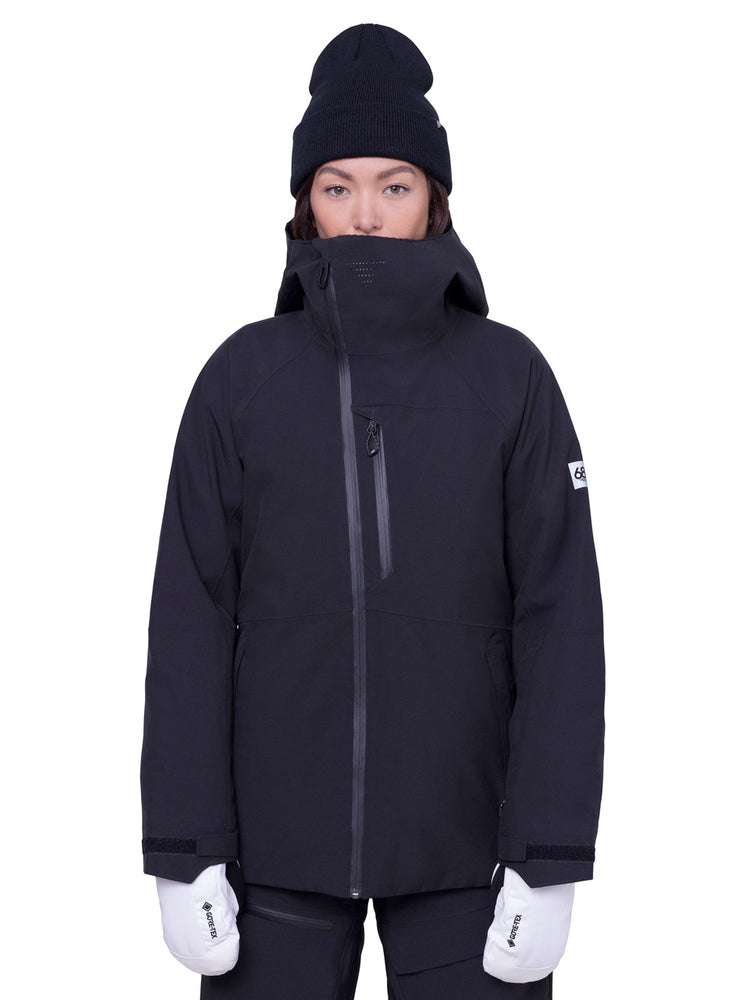 
                  
                    Load image into Gallery viewer, 686 WOMENS HYDRA INSULATED SNOWBOARD JACKET - BLACK - 2024 BLACK SNOWBOARD JACKETS
                  
                