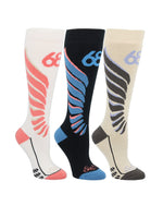 686 WOMENS LIBERTA SNOWBOARD SOCKS 3-PACK - NEUTRAL SOCKS