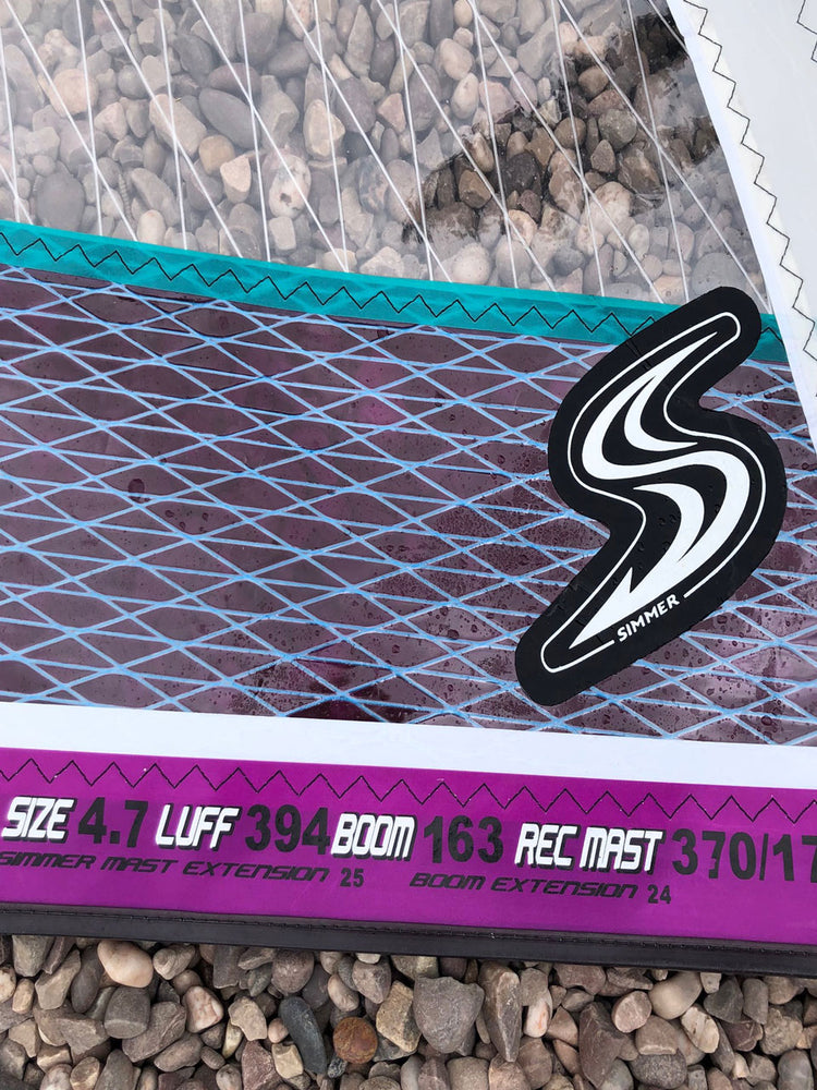 2014 Simmer Black Tip 4.7 m2 Used windsurfing sails