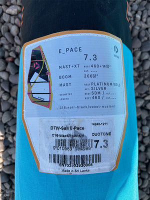2024 Duotone E Pace 7.3 m2 Used windsurfing sails