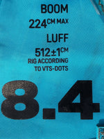 2021 Duotone Warp Fin 8.4 m2 Used windsurfing sails