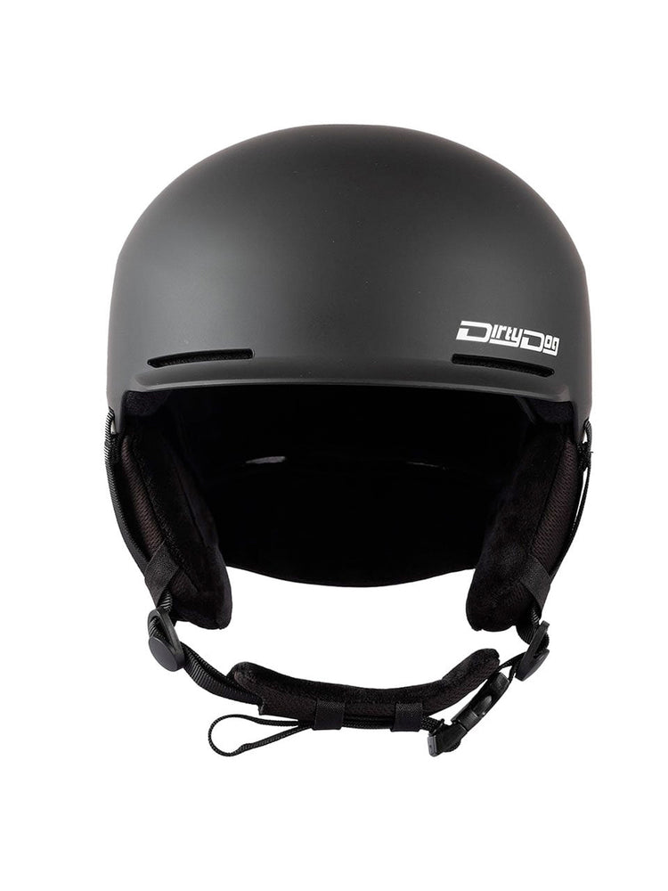 dirty dog crater snowboard ski helmet DIRTY DOG CRANK SNOWBOARD HELMET - MATTE BLACK