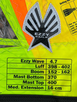 
                  
                    Load image into Gallery viewer, 2020 Ezzy Wave 4.7 m2 Used windsurfing sails
                  
                