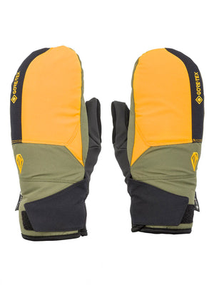 
                  
                    Load image into Gallery viewer, VOLCOM STAY DRY GORE TEX SNOWBOARD MITTS - GOLD - 2024 GOLD SNOWBOARD GLOVES
                  
                
