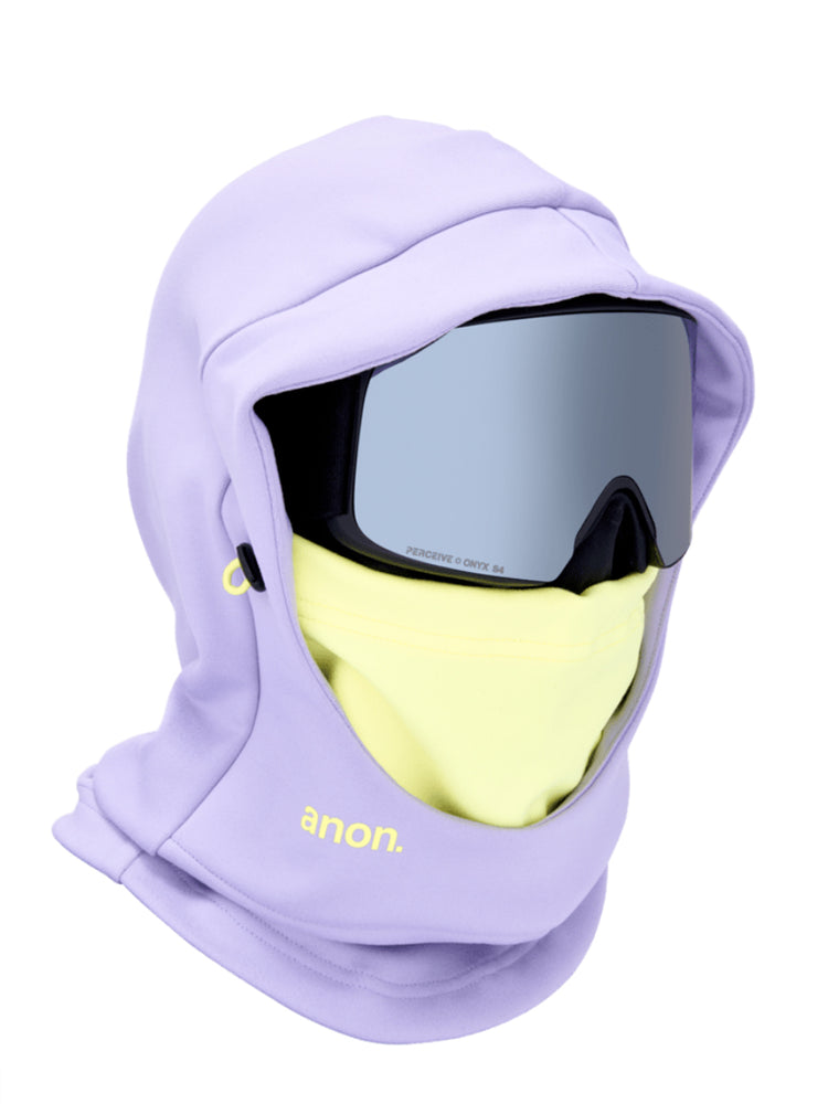 ANON HOODED BALACLAVA FACE MASK - HYPER LILAC ONE SIZE HYPER LILAC FACEMASKS