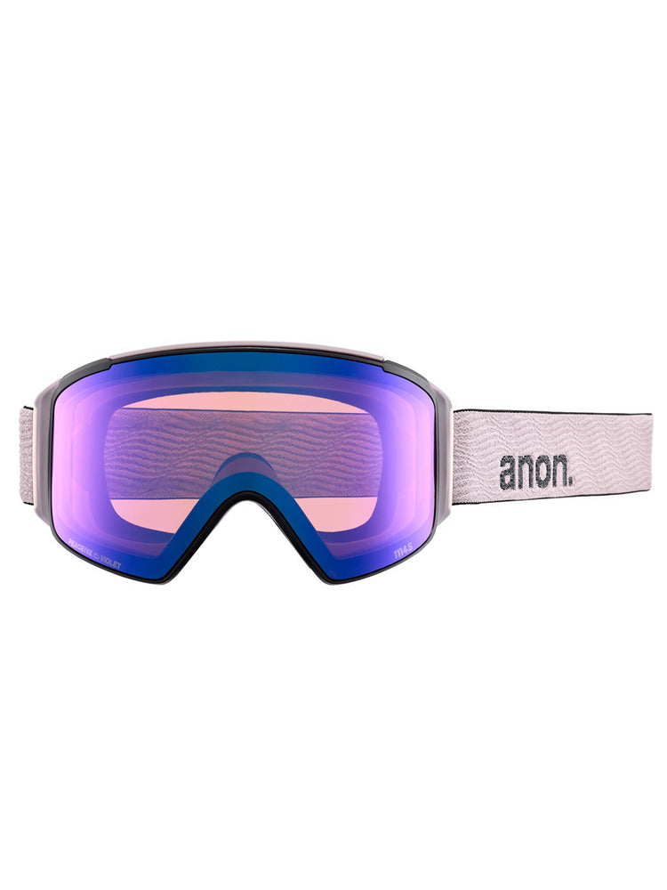 
                  
                    Load image into Gallery viewer, ANON M4S CYLINDRICAL INC. BONUS LENS AND MFI FACEMASK SNOWBOARD GOGGLE - ELDERBERRY SUNNY ONYX - 2024 GOGGLES
                  
                