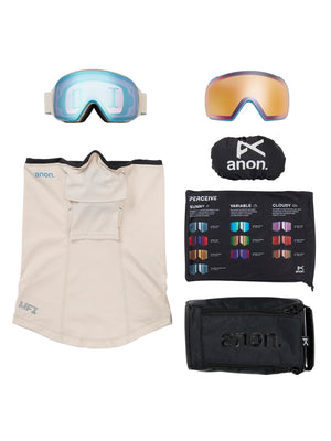 
                  
                    Load image into Gallery viewer, ANON M4 TORIC SNOWBOARD GOGGLES - OAT/VARIABLE BLUE - 2026 GOGGLES
                  
                