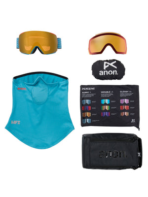 
                  
                    Load image into Gallery viewer, ANON M5 SNOWBOARD GOGGLES - RETRO BLUE/SUNNY BRONZE - 2026 GOGGLES
                  
                
