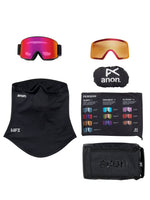 ANON M6 SNOWBOARD GOGGLES - BLACK/SUNNY RED - 2026 GOGGLES