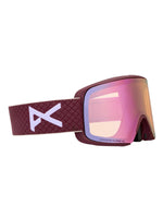 ANON M6S SNOWBOARD GOGGLES - DEEP CHERRY/CLOUDY PINK - 2026 DEEP CHERRY CLOUDY PINK - VARIABLE BLUE GOGGLES