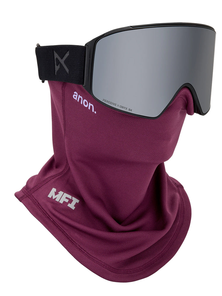 ANON MFI MESH NECK WARMER - DEEP CHERRY ONE SIZE DEEP CHERRY FACEMASKS