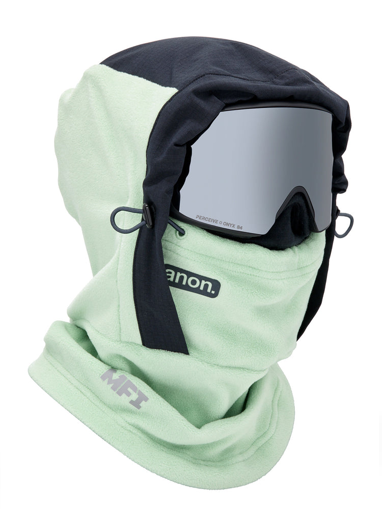 ANON MFI FLEECE HELMET HOOD - SOFT SAGE ONE SIZE SOFT SAGE FACEMASKS