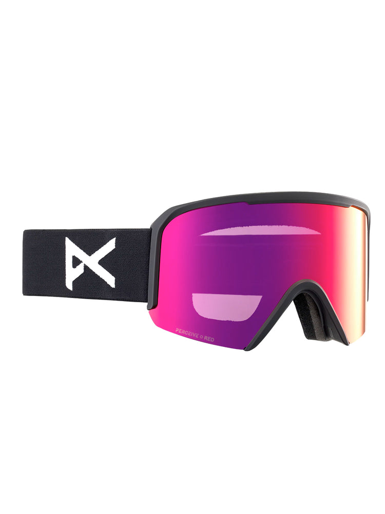 ANON NESA SNOWBOARD GOGGLE - BLACK SUNNY RED - 2025 BLACK SUNNY RED GOGGLES