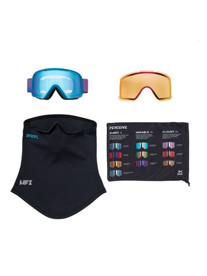 
                  
                    Load image into Gallery viewer, ANON NESA S SNOWBOARD GOGGLES - PINK DENIM/VARIABLE BLUE - 2026 GOGGLES
                  
                