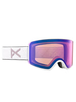 ANON WM3 INC. BONUS LENS AND MFI FACEMASK SNOWBOARD GOGGLE - WHITE VARIABLE VIOLET - 2024 WHITE VARIABLE VIOLET GOGGLES