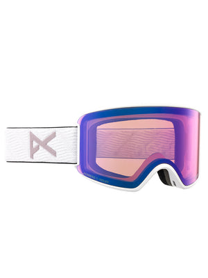 
                  
                    Load image into Gallery viewer, ANON WM3 INC. BONUS LENS AND MFI FACEMASK SNOWBOARD GOGGLE - WHITE VARIABLE VIOLET - 2024 WHITE VARIABLE VIOLET GOGGLES
                  
                