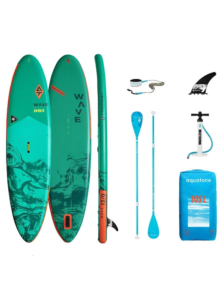 Aquatone Wave Plus 12' Inflatable SUP Package 12'0" Inflatable SUP Boards