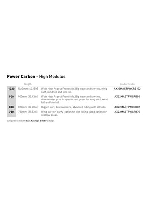 
                  
                    Load image into Gallery viewer, Axis Power Carbon High Modulus Foil Mast Wingfoil Mast
                  
                