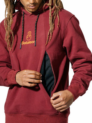 
                  
                    Load image into Gallery viewer, BATALEON DELTA HOODIE - RUBY WINE - 2024 HOODIES
                  
                