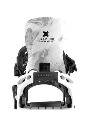 
                  
                    Load image into Gallery viewer, BENT METAL LIGHTNING SUPERMATIC SNOWBOARD BINDINGS - WHITE - 2026 SNOWBOARD BINDINGS
                  
                