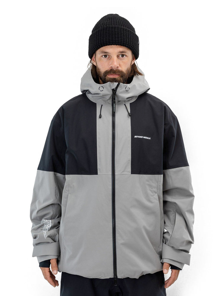 BEYOND MEDALS FULLZIP 2L SNOWBOARD JACKET - GREY - 2026 SNOWBOARD JACKETS