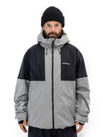 BEYOND MEDALS FULLZIP 2L SNOWBOARD JACKET - GREY - 2026 SNOWBOARD JACKETS