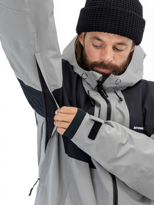 
                  
                    Load image into Gallery viewer, BEYOND MEDALS FULLZIP 2L SNOWBOARD JACKET - GREY - 2026 SNOWBOARD JACKETS
                  
                