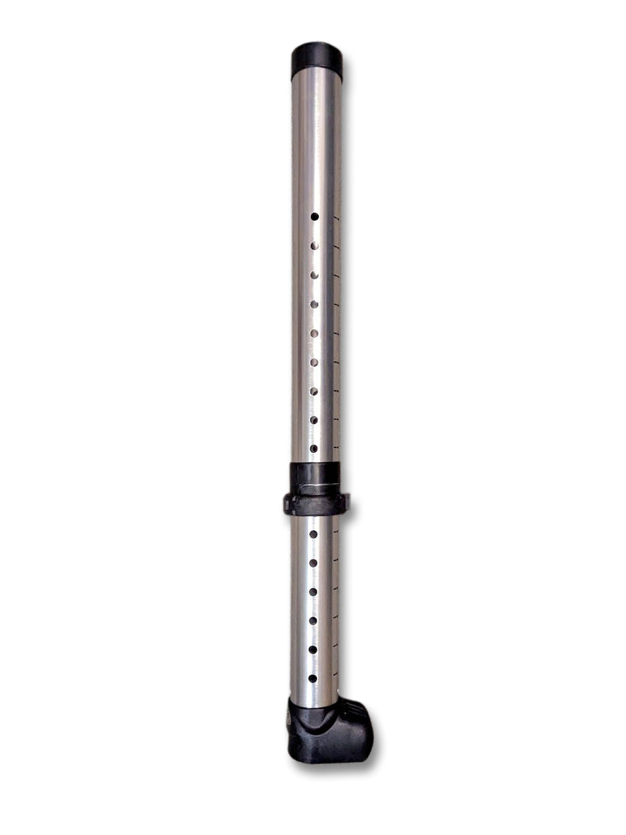 Windsurfing SDM Mast Extension - 45cm Black Aluminum Extension With Stainless Steel Ring For Windsurf Boards