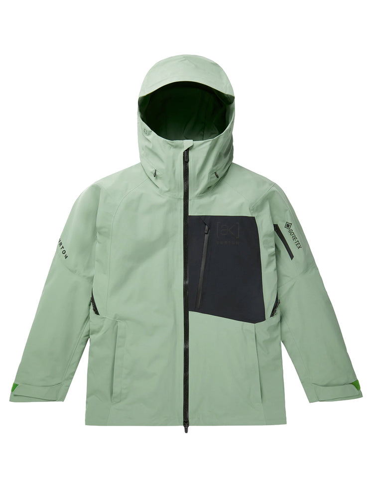 BURTON AK GORE TEX CYCLIC SNOWBOARD JACKET - HEDGE GREEN TRUE BLACK - 2024 HEDGE GREEN/TRUE BLACK SNOWBOARD JACKETS