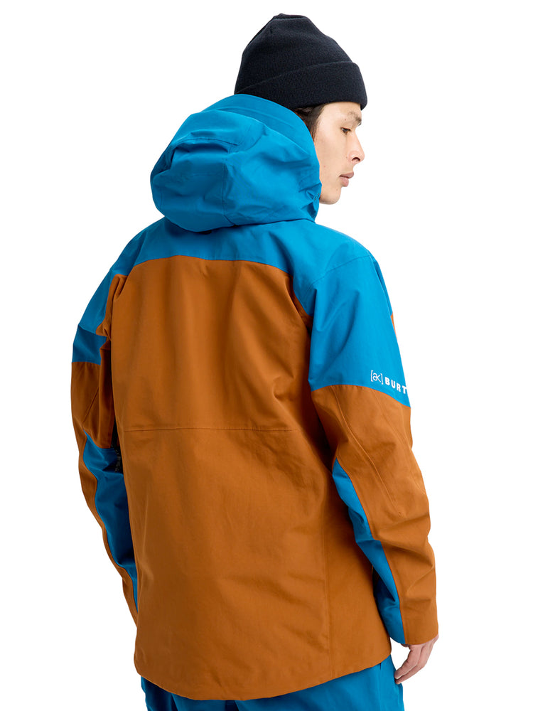 BURTON AK GORE-TEX CYCLIC 2L SNOWBOARD JACKET - CHESTNUT BROWN/BLUE - 2026 SNOWBOARD JACKETS