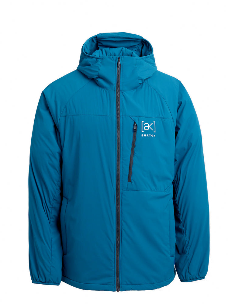 BURTON AK HELIUM HOODED STRETCH INSULATED SNOWBOARD JACKET - BLUE TEAL - 2026 LARGE BLUE TEAL SNOWBOARD JACKETS