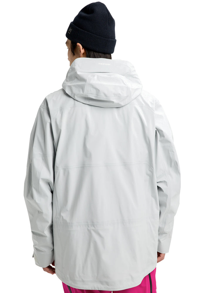 BURTON AK HOVER GORE-TEX C-KNIT 3L SNOWBOARD JACKET - GRAY CLOUD - 2026 SNOWBOARD JACKETS