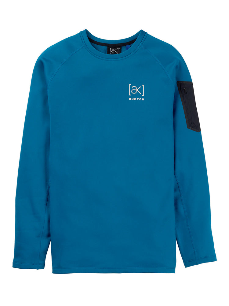 BURTON AK BAKER STRETCH CREWNECK FLEECE - BLUE TEAL - 2026 LARGE BLUE TEAL FLEECE