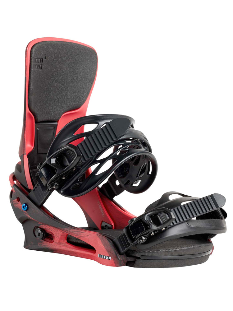 BURTON CARTEL X RE:FLEX BINDINGS - BLACK / RED - 2026 BLACK RED SNOWBOARD BINDINGS