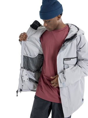 
                  
                    Load image into Gallery viewer, BURTON COVERT 2.0 2L SNOWBOARD JACKET - SILVER SCONCE - 2024 SNOWBOARD JACKETS
                  
                