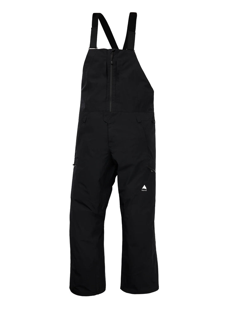 BURTON RESERVE GORE TEX 2L BIB SNOWBOARD PANT - TRUE BLACK - 2026 TRUE BLACK SNOWBOARD PANTS