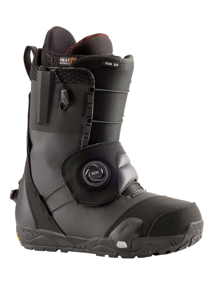 BURTON ION STEP ON SNOWBOARD BOOTS - BLACK - 2025 BLACK SNOWBOARD BOOTS