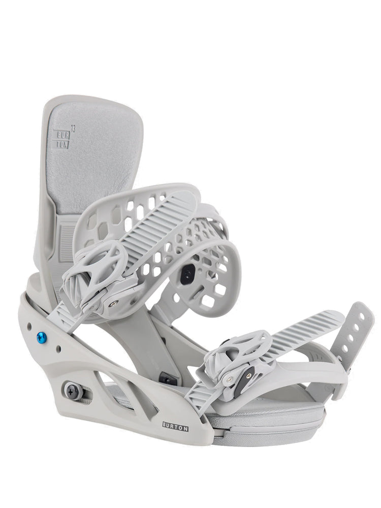 BURTON WOMENS LEXA X SNOWBOARD BINDINGS - GRAY LOGO - 2024 LARGE GRAY LOGO SNOWBOARD BINDINGS