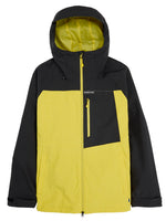 BURTON LODGEPOLE 2L SNOWBOARD JACKET - TRUE BLACK SULFUR - 2024 TRUE BLACK/SULFUR SNOWBOARD JACKETS