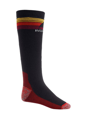 
                  
                    Load image into Gallery viewer, BURTON EMBLEM MIDWEIGHT SNOWBOARD SOCKS - TRUE BLACK - 2024 TRUE BLACK SOCKS
                  
                