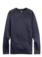 BURTON MIDWEIGHT X BASE LAYER CREWNECK - TRUE BLACK GRAY HEATHER - 2024 TRUE BLACK/GRAY HEATHER BASE LAYERS