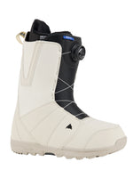 BURTON MOTO BOA SNOWBOARD BOOTS - STOUT WHITE - 2024 UK 8 STOUT WHITE SNOWBOARD BOOTS
