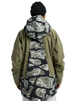 burton camo snowboard BURTON RESERVE 2L INSULATED SNOWBOARD JACKET - GRAFFITI CAMO/FOREST MOSS - 2026