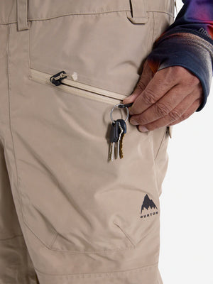 BURTON RESERVE GORE TEX 2L BIB SNOWBOARD PANT - SUMMIT TAUPE - 2025 SNOWBOARD PANTS