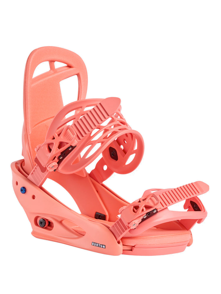 BURTON WOMENS CITIZEN SNOWBOARD RE:FLEX BINDINGS - PEACH ECHO - 2025 MEDIUM PEACH ECHO SNOWBOARD BINDINGS