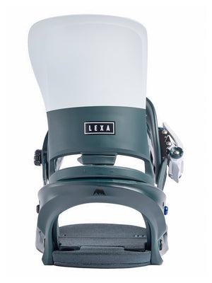 
                  
                    Load image into Gallery viewer, BURTON WOMENS LEXA RE:FLEX SNOWBOARD BINDINGS - DEEP EMERALD/WHITE - 2025 SNOWBOARD BINDINGS
                  
                